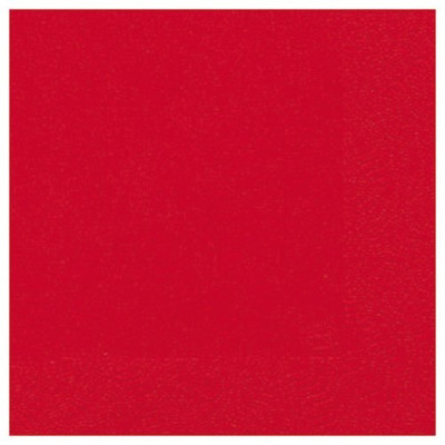 SERV. OUATE 33X33CM 3PLIS X20 ROUGE (Vendu par 1)