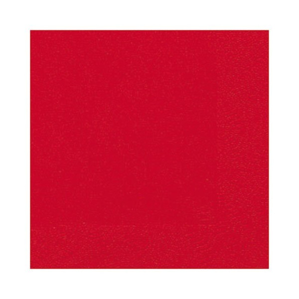 DUNI - Lot 20 serviettes 33 x 33 cm Rouge