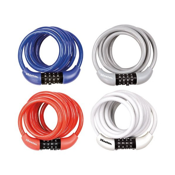 MASTER LOCK - Antivol câble 1m80 x8mm à combinaison