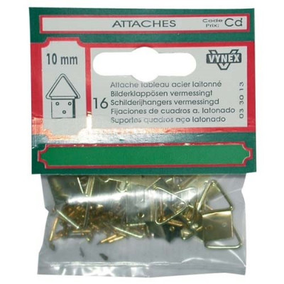 ATTACHE TABLEAU LAITON 16MM SC  CP:1 (Vendu par 1)