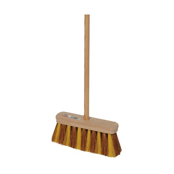 THOMAS - Balai âtre coco zébré pvc ondulé