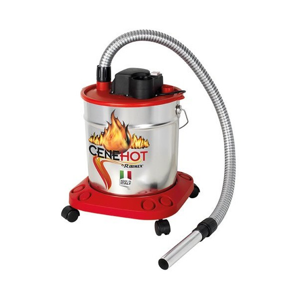 RIBITECH - Aspirateur à cendres chaudes Cenehot sur roues 18 l 950 W