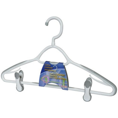 CINTRE ADULTE COMBINE BI-MAT 43CM 2PIN