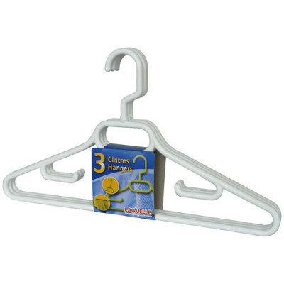 CINTRE ADULTE CROCHET TOUR.PLAST.X3BLE