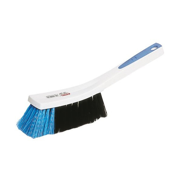 THOMAS - Balayette ergotouch fibres souples moustaches pvc bleues