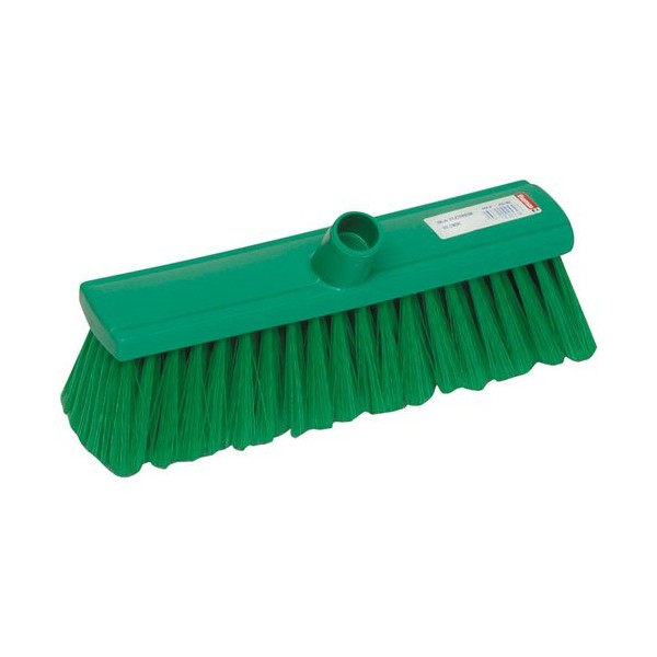 THOMAS - Balais fibre dure 31cm pvc vert ondulé