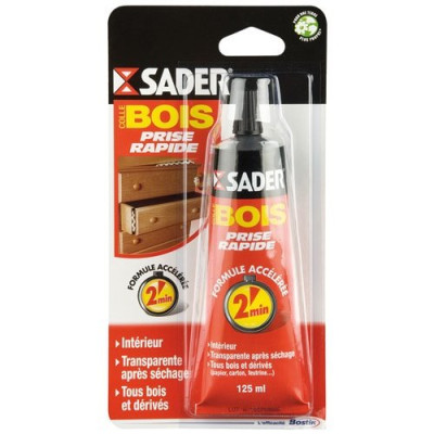 SADER COLLE BOIS RAPIDE BL.125ML (Vendu par 1)