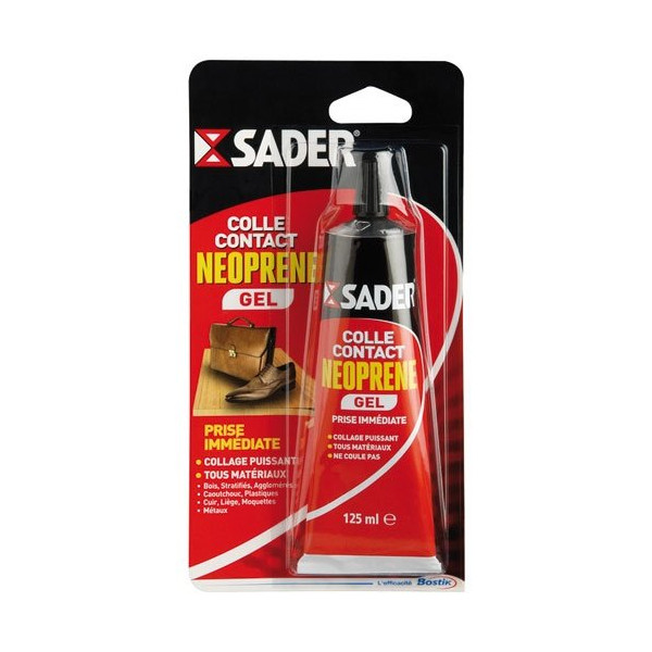 SADER - Sader colle contact néoprène gel tube 125ml