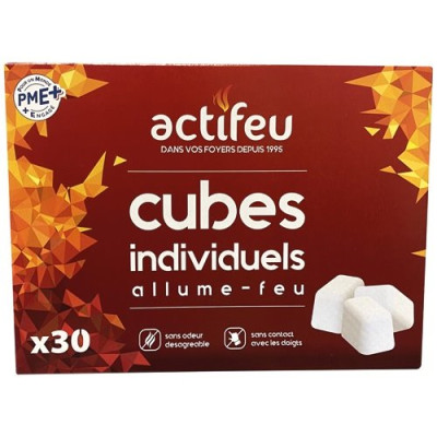 ALLUME FEU S ODEUR 30 CUBES ACTIFEU (Vendu par 1)