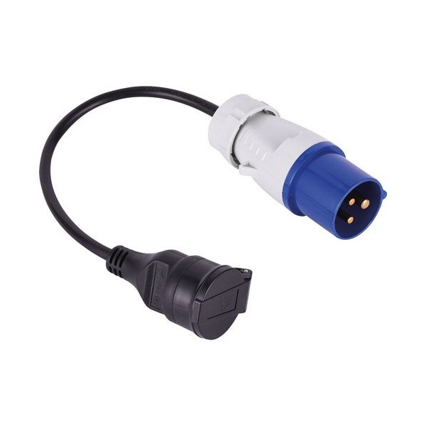 ELECTRALINE - Rallonge caravane camping mâle 30cm