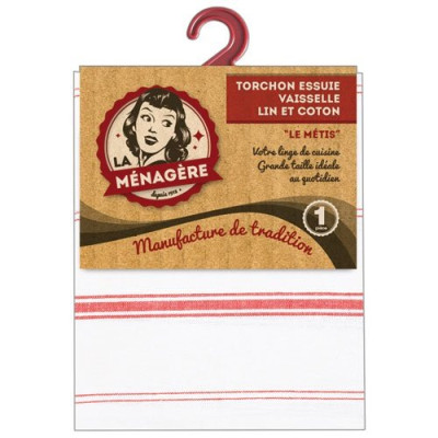 TORCHON ESSUIE VAISSELLE 50X77CM METIS (Vendu par 1)