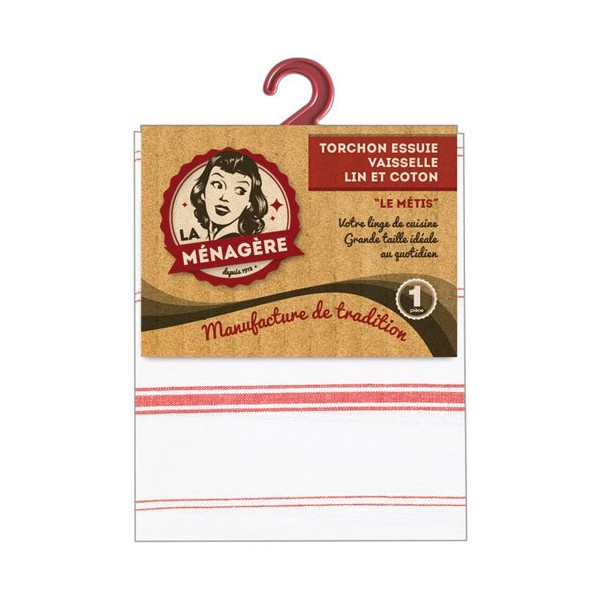 LA MENAGERE - Torchon essuie vaisselle 50x77cm le metis / traditionnelle
