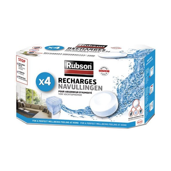 RUBSON - Recharge absorbeur basic 20m2 x4 tabs
