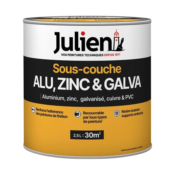 JULIEN - Julien s/couche j1 alu-galva 2.5l