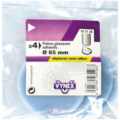 PATIN GLISSEUR ADH. D.65 GRIS BL (Vendu par 1)