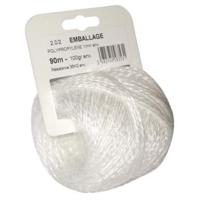 FICELLE POLYPRO.2.0/2 S/ROLL 100GRS (Vendu par 1)