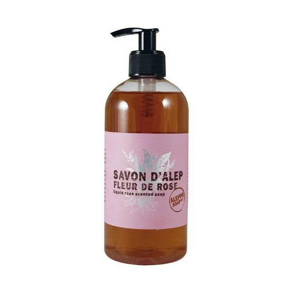 ALEPPO SOAP - Savon liquide d'alep parfumé à la rose 500 ml