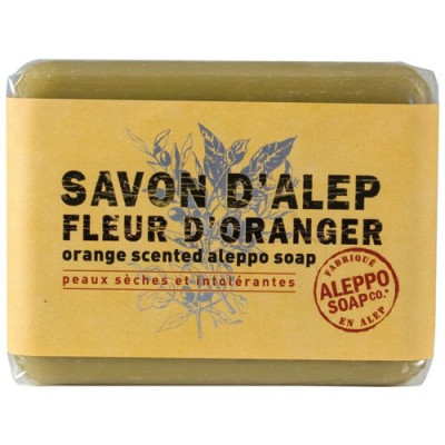SAVONNETTE D ALEP A L ORANGER 100G (Vendu par 1)