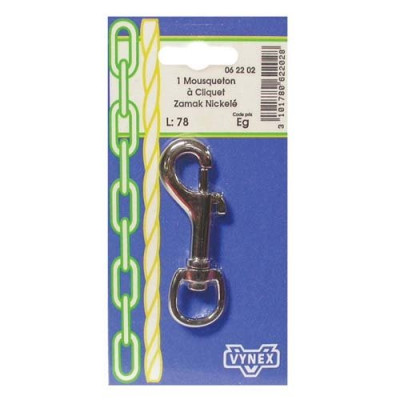 MOUSQUETON A POMPE 78MM X1 SC CP:2 (Vendu par 1)