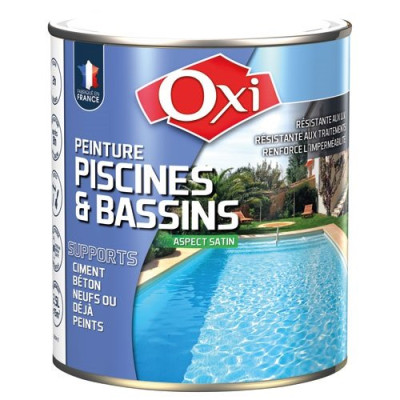 PEINTURE PISCINE SOLVANTEE BLANC 0.5L (Vendu par 1)