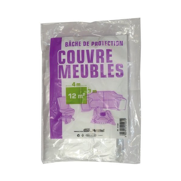 SAVY - Bâche de protection meuble 3x4m