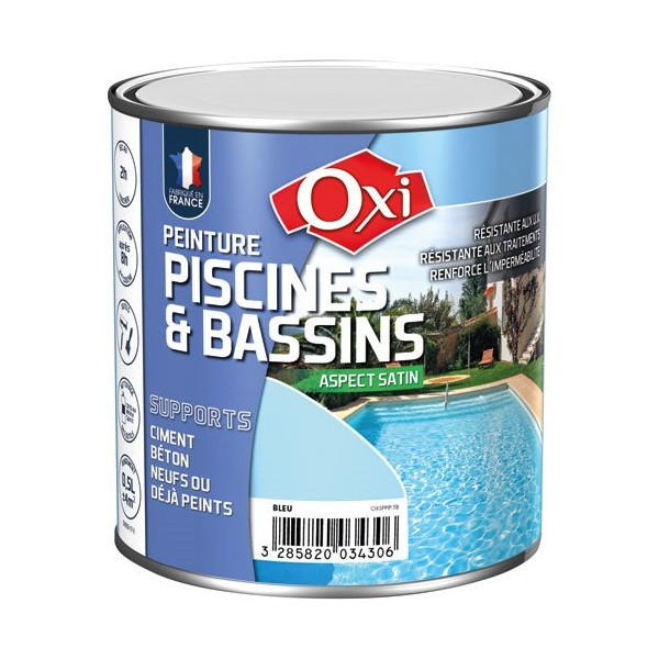 OXI - Peinture piscine solvantée bleu 2.5l
