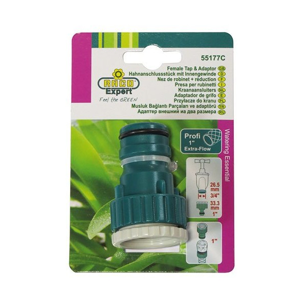 RACO EXPERT - Nez robinet extraflow 25mm 26x34-20x27 carte 55177c