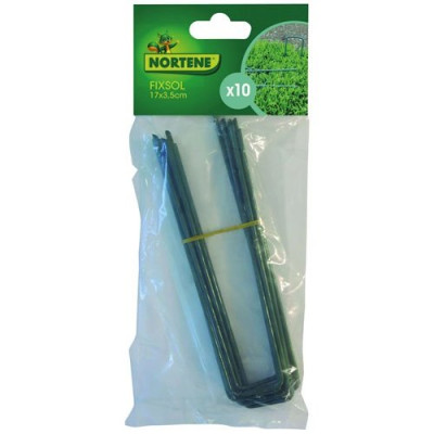 AGRAFE FIXSOL VERT 17X3.5CM  X10 SC (Vendu par 1)
