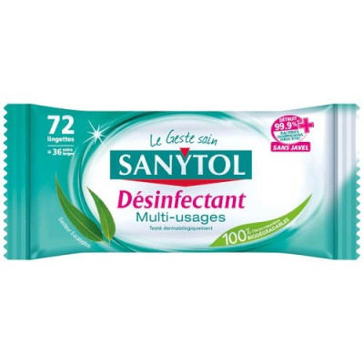 SANYTOL LINGETTES MULTI. DESINF X48 (Vendu par 1)