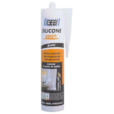 MASTIC SILICONE SANIT S/EMAIL BLC280ML (Vendu par 1)