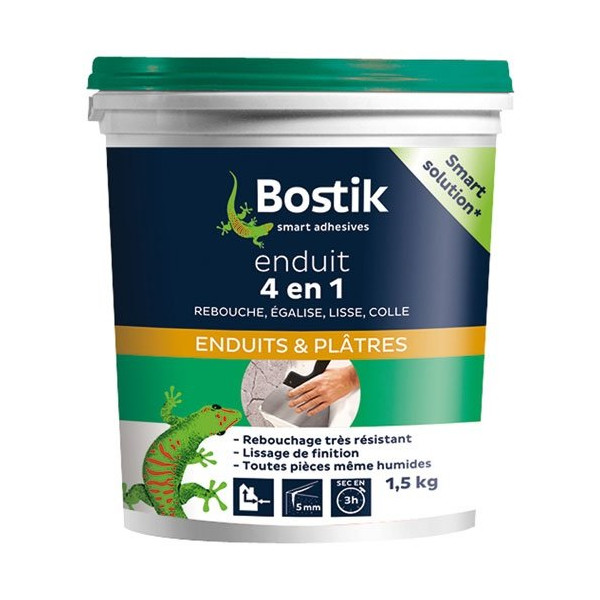 BOSTIK - Enduit 4 en 1 multi-usages pâte 1.5kg