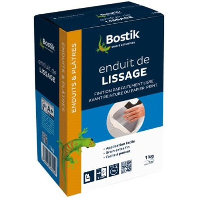 ENDUIT LISSAGE POUDRE 1KG BOSTIK (Vendu par 1)
