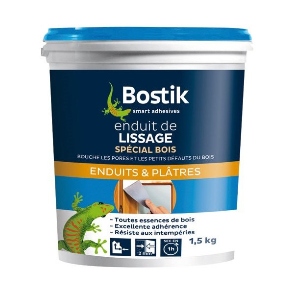 BOSTIK - Enduit lissage spécial bois 1.5kg