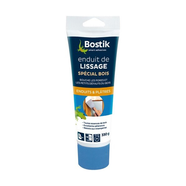 BOSTIK - Enduit lissage spécial bois tube 330g