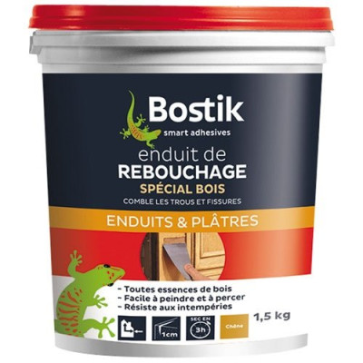 ENDUIT REBOUCHAGE BOIS PATE 1.5KG BOST (Vendu par 1)