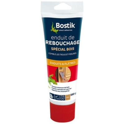 ENDUIT REBOUCHAGE BOIS TUBE 330G BOSTI (Vendu par 1)