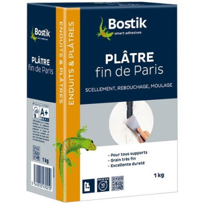 PLATRE FIN 1KG BOSTIK (Vendu par 1)