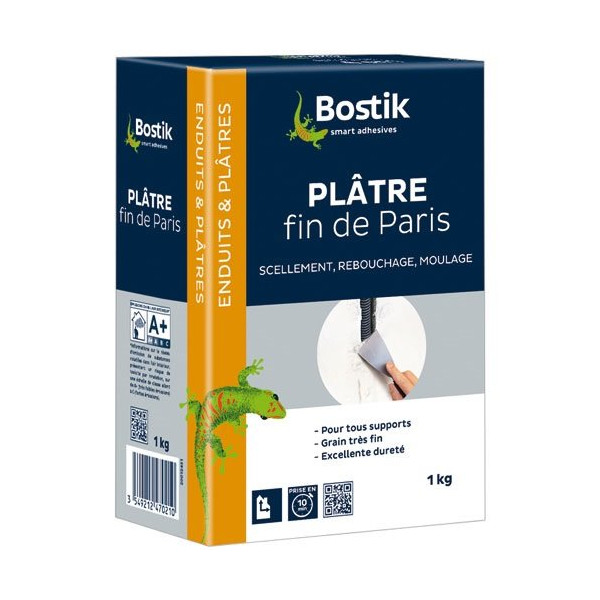 BOSTIK - Plâtre fin 1kg