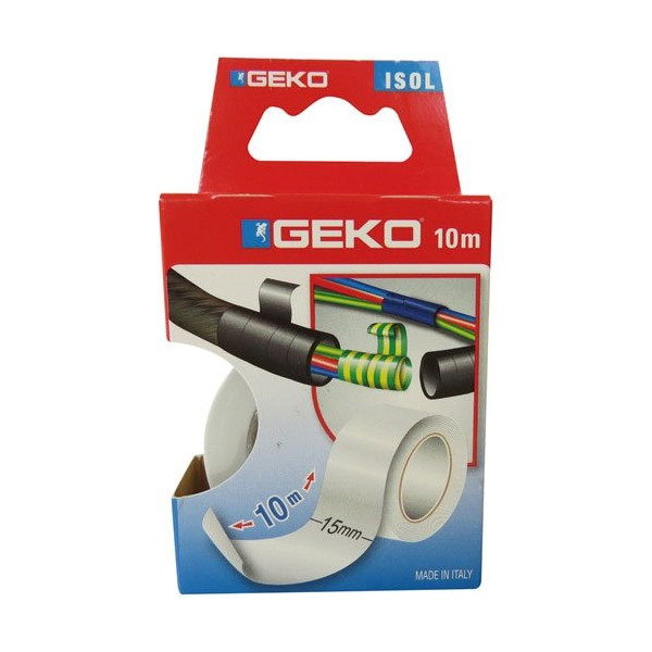 GEKO - Adhésif isolation 15mmx10m blanc