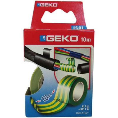 ADHES.ISOLATION 15MMX10M VERT/JAUNE (Vendu par 1)