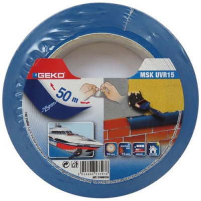 ADHES.PAPIER MASQU.25MMX50M BLEU 15J. (Vendu par 1)