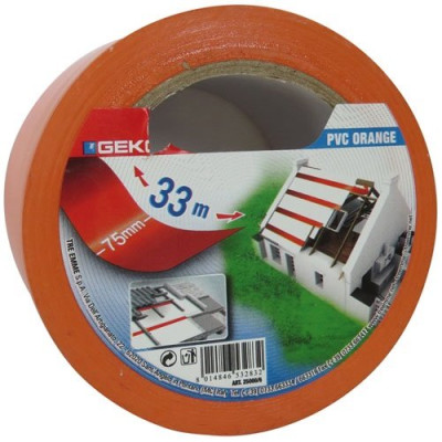ADHES.PVC ORANGE 75MMX33M (Vendu par 1)