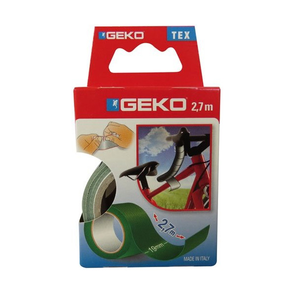 GEKO - Adhésif tissu plastifié 19mmx2.7m vert