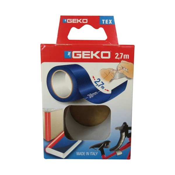 GEKO - Adhésif tissu plastifié 38mmx2.7m bleu