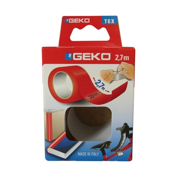 GEKO - Adhésif tissu plastifié 38mmx2.7m rouge