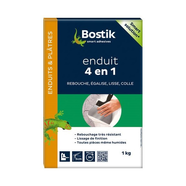 BOSTIK - Enduit 4 en 1 multi usages poudre 1 kg