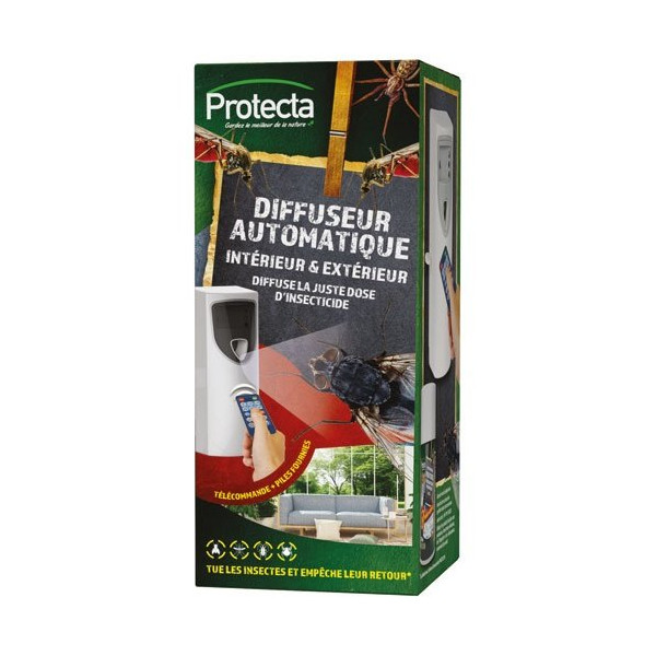 PROTECTA - Diffuseur d' aérosols automatique au pyrèthre végétal