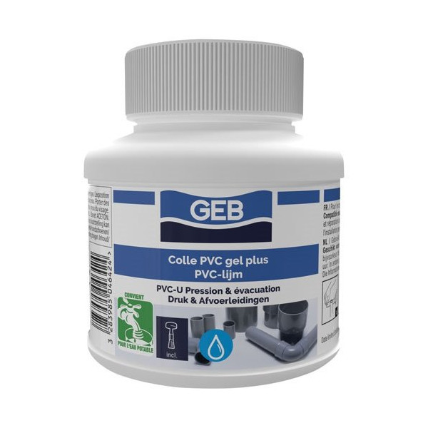 GEB - Colle PVC gel plus pot 500ml