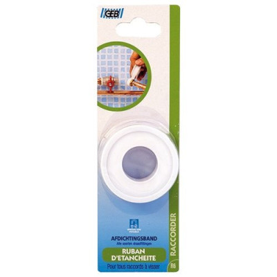 RUBAN ETANCHEITE TEFLON 12X12MM (Vendu par 1)