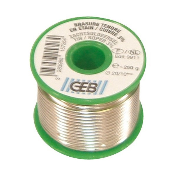GEB - Brasure fil étain/cuivre bobine 250g